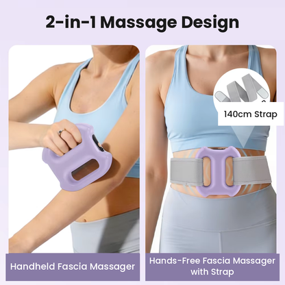 FasciaX Dual-Ring Vibration Massager — Hands-Free Muscle Relief